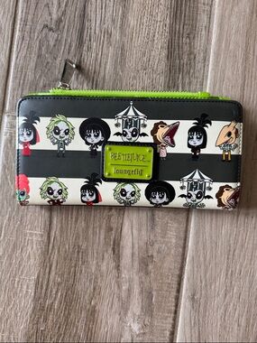 Loungefly Beetlejuice Chibi Zip Wallet